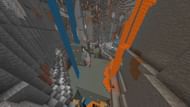 This Minecraft seed has multiple trial chambers, one of which is exposed in a ravine (Image via u/crackedMagnet/Reddit)